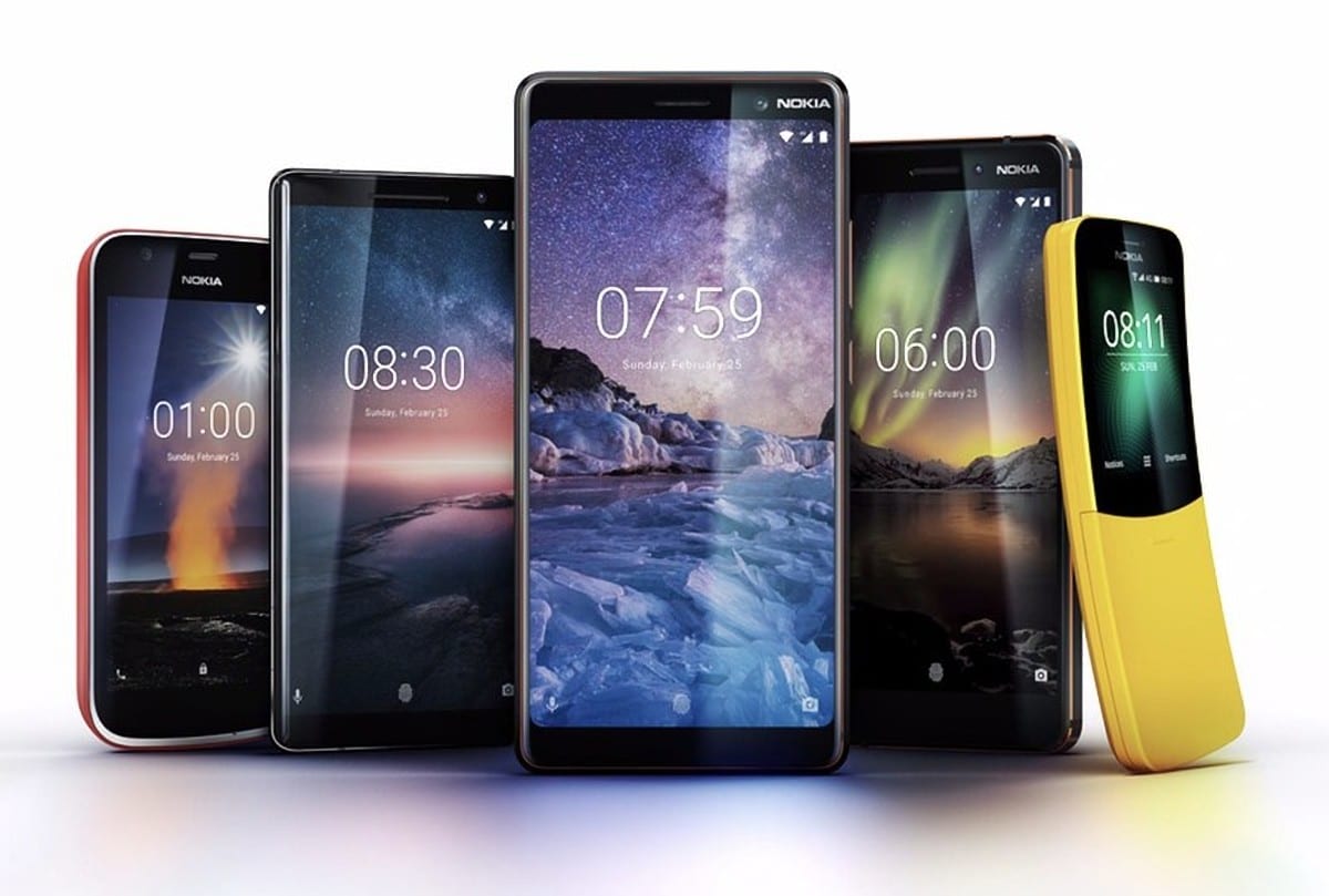 Nokia mwc 2018 phone lineup press renders. V1